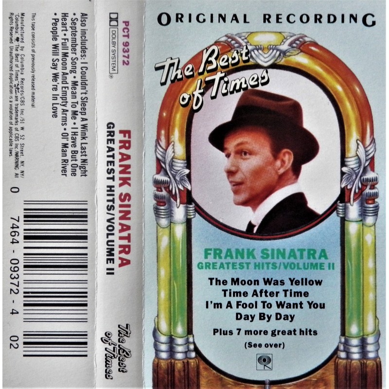 Frank Sinatra Greatest Hits Vol Ii O Briens Retro Vintage