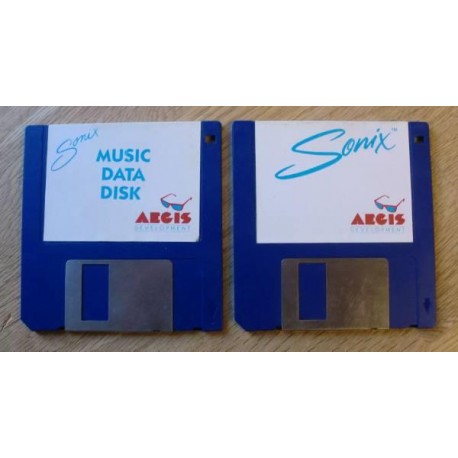 Aegis Sonix - Musikkprogram til Amiga på to disketter