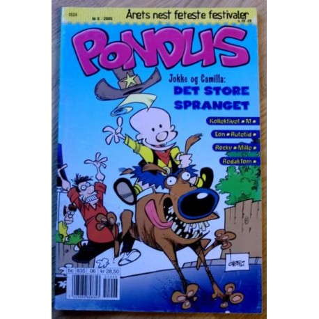Pondus: 2005 - Nr. 6 - Jokke og Camilla: Det store spranget