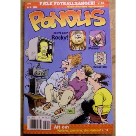 Pondus: 2005 - Nr. 12 - Fæle fotballsanger!