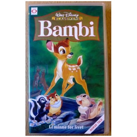 Walt Disney Klassikere: Bambi - Et minne for livet (VHS)