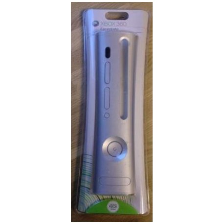 Xbox 360: Faceplate - Ny i plast - Sølvfarget