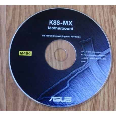 ASUS K8S-MX Hovedkort: SiS 760GX Chipset (CD)