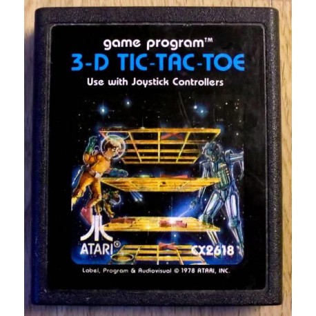 Atari 2600: 3-D Tic-Tac-Toe (cartridge)