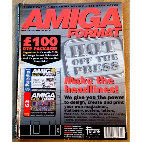 Amiga Format: 1994 - September - Make the headlines!
