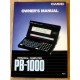 Casio Personal Computer PB-1000: Owner's Manual