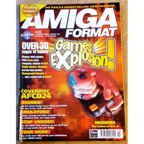 Amiga Format: 1998 - March - Games Explosion!