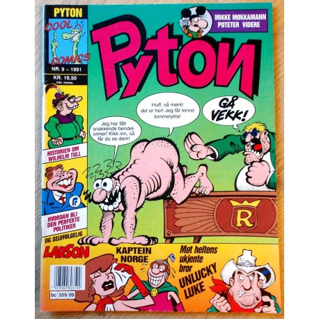 Pyton: 1991 - Nr. 9 - Mikke Møkkamann poteter videre