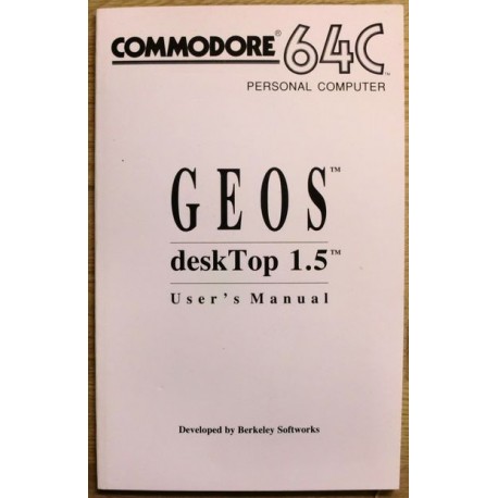 Commodore 64C: GEOS deskTop 1.5 User's Manual