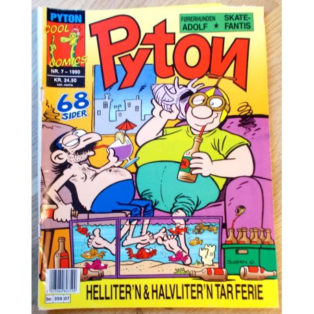 Pyton: 1990 - Nr. 7 - Hellitern og Halvlitern tar ferie