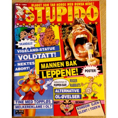 Stupido: 1993 - Nr. 3 - Med poster!