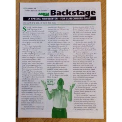 Amiga Format Backstage Newsletter: Issue 122