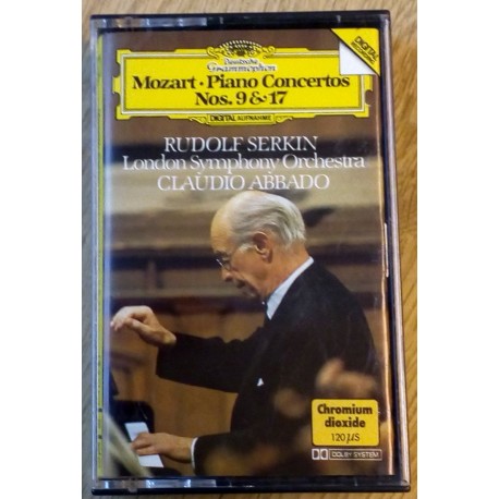 Rudolf Serkin - London Symphony Orchestra - Claudio Abbado: Mozart Piano Concertos Nos. 9 & 17 (kassett)