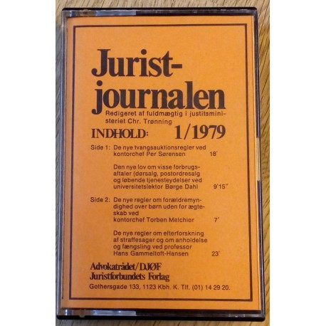 Juristjournalen: 1979 - Nr. 1