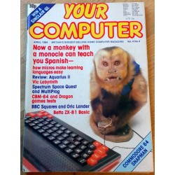 Your Computer: 1984 - April - Now a monkey with a monocle can teach you Spanish