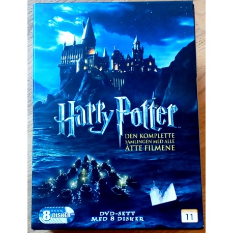 Harry Potter - Den komplette samlingen med alle åtte filmene (DVD)