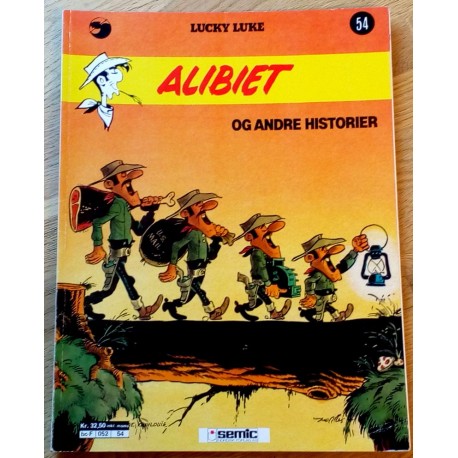 Lucky Luke: Nr. 54 - Alibiet og andre historier (1. opplag)