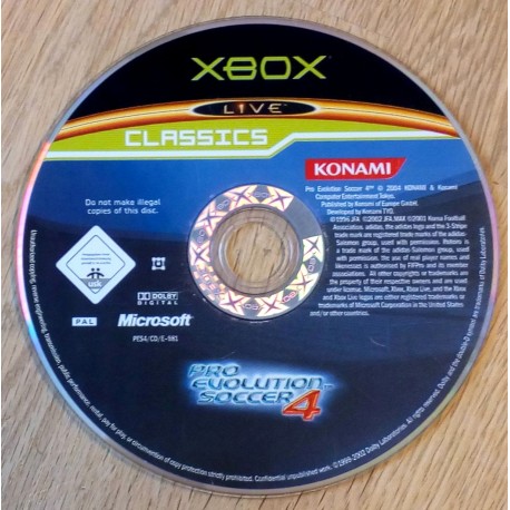 Xbox: Pro Evolution Soccer 4 (Konami)