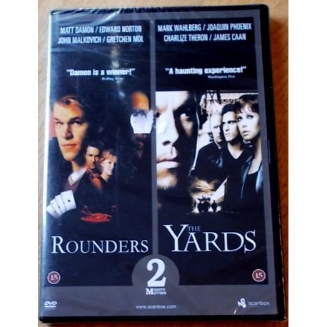 2 x film: Rounders og The Yards (DVD)