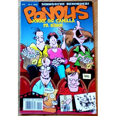 Pondus: 2005 - Nr. 3 - Jokke og Camilla på kino