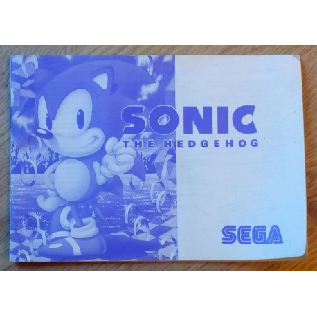 SEGA Master System: Sonic The Hedgehog - Manual