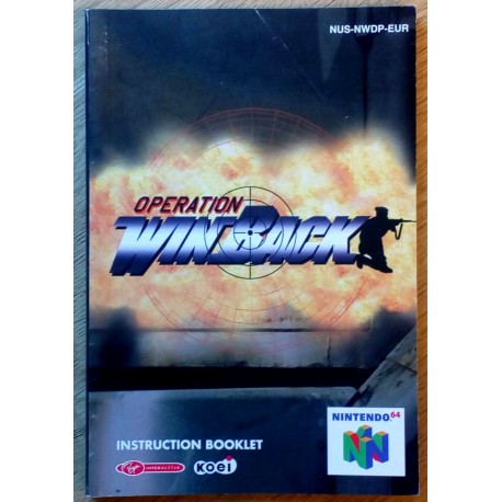 Nintendo 64: Operation WinBack - Instruction Booklet
