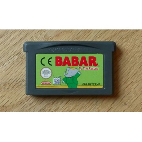 Nintendo GBA: Babar to the Rescue (cartridge)