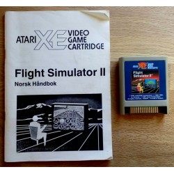 Atari XE: Flight Simulator II - Med norsk manual