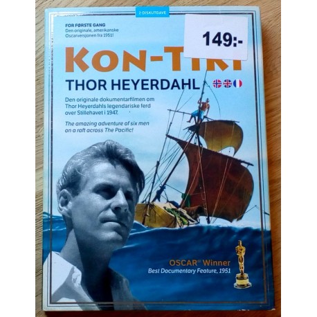 Kon-Tiki - Thor Heyerdal - Den originale dokumentarfilmen (DVD)