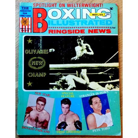 Boxing Illustrated - 1969 - November - Olivares New Champ