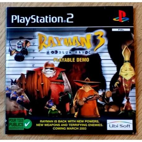 Rayman 3 - Hoodlum Havoc - Playable Demo (Playstation 2)