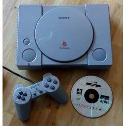 Playstation 1: Komplett spillkonsoll med spill