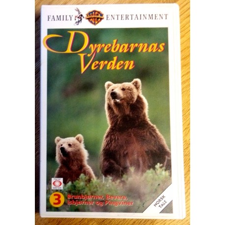 Dyrebarnas Verden Nr. 3 - Brunbjørner, bevere, isbjørner og pingviner (VHS)