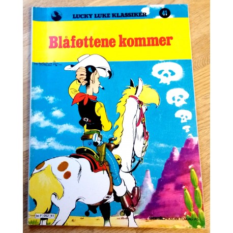 Lucky Luke: Nr. 41 - Blåføttene kommer (1. opplag)