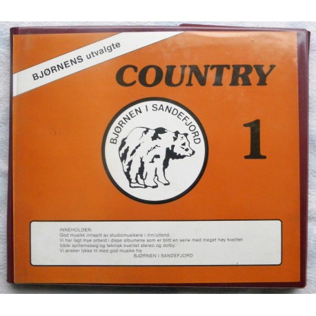 Country 1- Mappe med seks kassetter