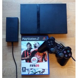 Playstation 2 Slim: Komplett konsoll med spill