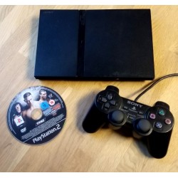 Playstation 2 Slim: Komplett konsoll med spill
