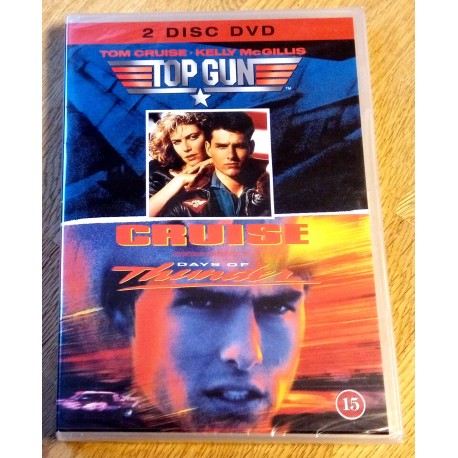 2 x Tom Cruise - Top Gun og Days of Thunder (DVD)