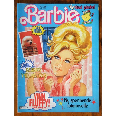 Barbie Nr. 3- 1988- Med hundeposter