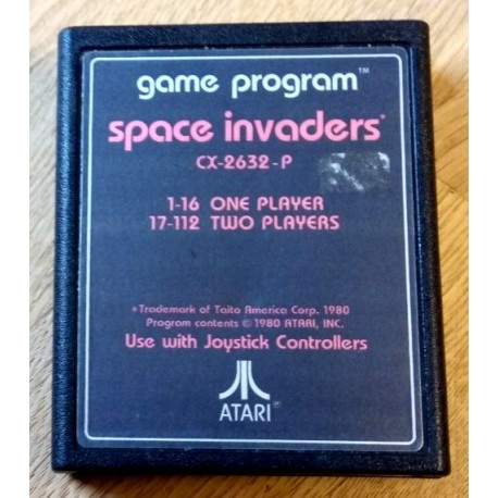 Atari 2600: Space Invaders (cartridge)
