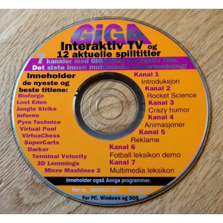 GIGA Cover CD - 595 - PC og Amiga