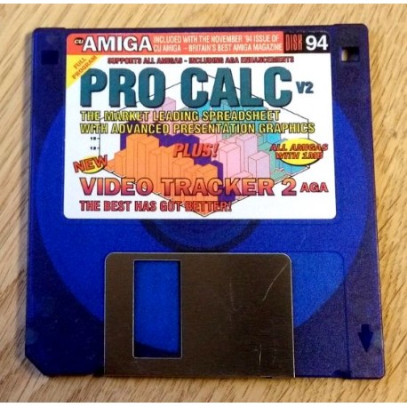 CU Amiga Cover Disk Nr. 94: Pro Calc V2 - Video Tracker 2 AGA