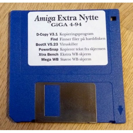 Vedleggsdiskett til Giga - Nr. 4 - 1994 - Amiga Extra Nytte