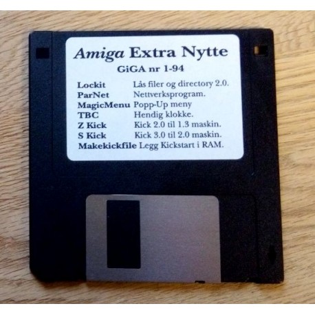 Vedleggsdiskett til Giga - Nr. 1 - 1994 - Amiga Extra Nytte
