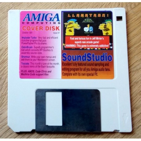Amiga Computing Cover Disk: Llamatron and SoundStudio