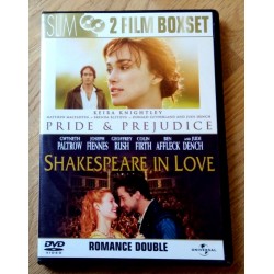2 x Drama: Pride & Prejudice og Shakespeare in Love (DVD)