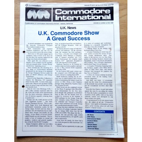 Commodore International: 1989 - Nr. 4 - A Publication of Commodore Electronics Limited