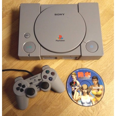 Playstation 1: Komplett konsoll med Tekken 2