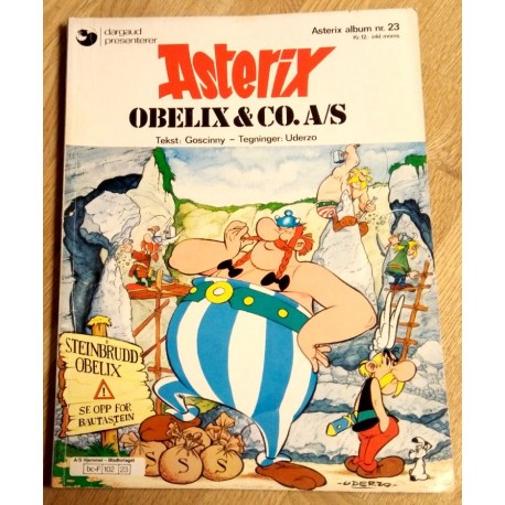 Asterix: Nr. 23 - Obelix & Co. A/S (1. opplag)