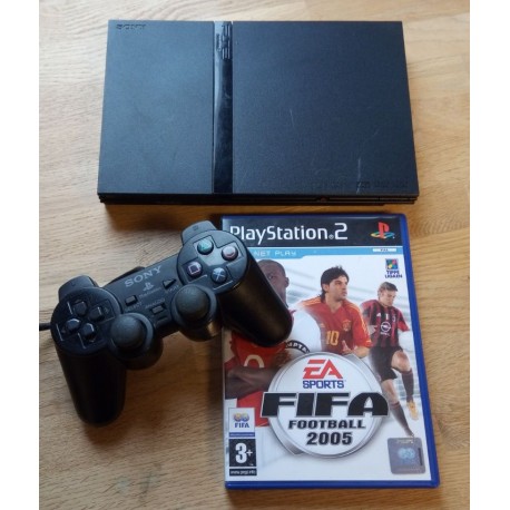 Playstation 2 Slim: Komplett konsoll med spill